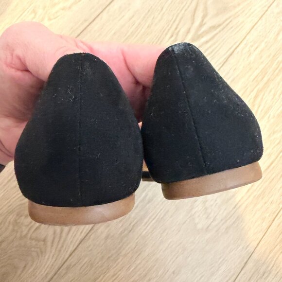 J Crew Zoe sueded d'Orsay flats • size 6 or size 8 • BH954 • black suede - Picture 5 of 7